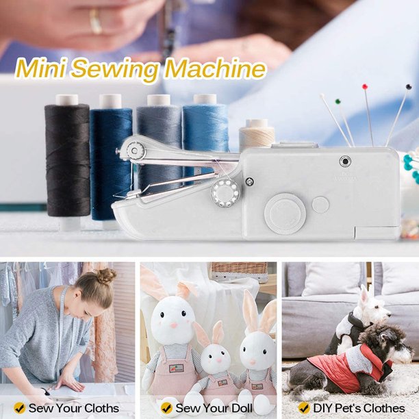 Mini máquina de coser manual de mano multifuncional portátil