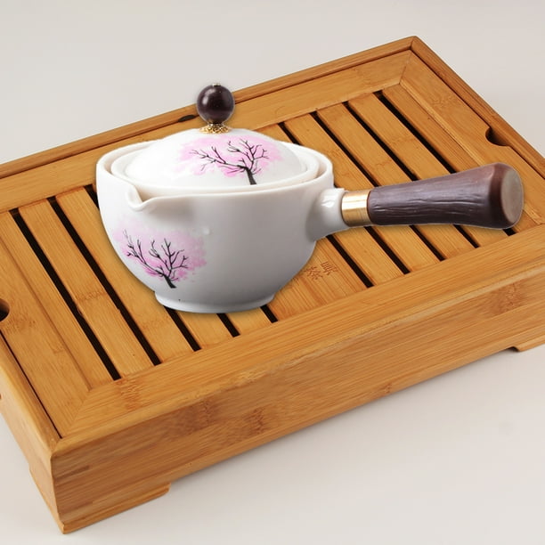 Juego de tetera japonesa Kyusu de cerámica: tetera clásica con mango  lateral, tetera de porcelana coreana, tetera de kung fu, tetera de kung fu