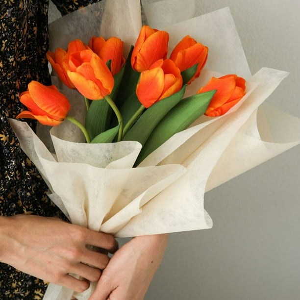 Advancent Papel para envolver flores de 20 piezas, papel impermeable,  tamaño adecuado, Color disponible, amplia gama de usos Almacenamiento y  organización del hogar Rosa Rosa