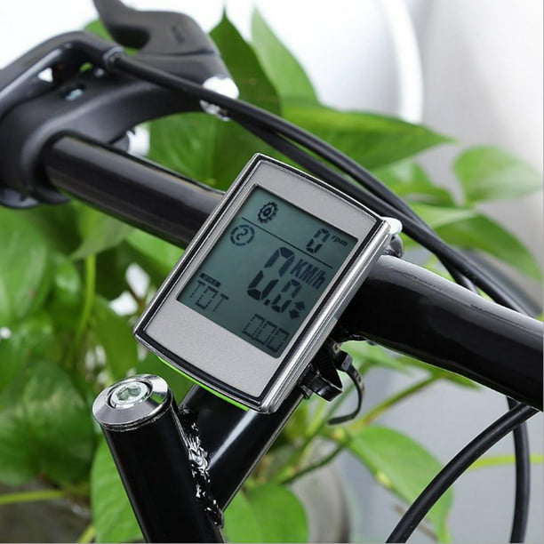 Velocímetro para bicicleta, velocímetro para bicicleta de monta?a,  odómetro, velocímetro inalámbrico para bicicleta de monta?a en inglés, luz  blanca inalámbrica de 2,2 pulgadas