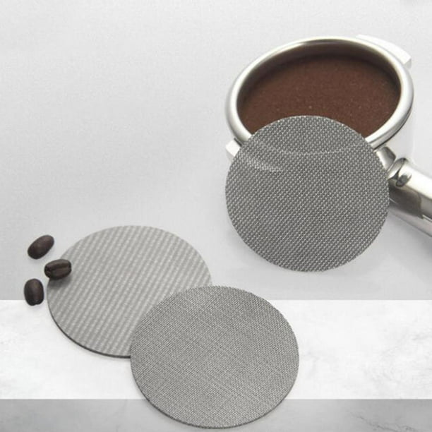3 Filtros de acero inoxidable (51mm) compatible con cafetera