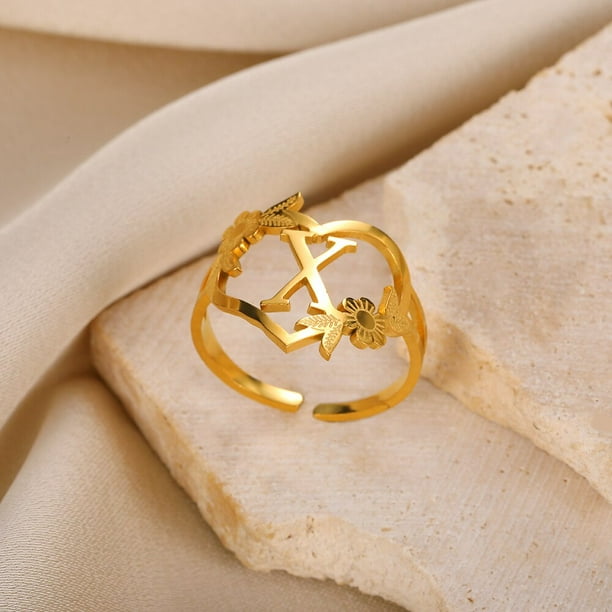 Anillos Sortijas Argollas de Compromiso Matrimonio Color Oro Dorado Para  Mujeres