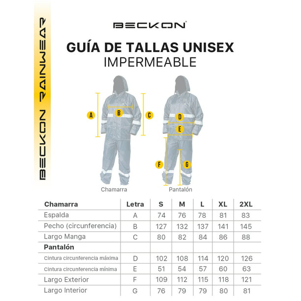 Impermeable Motociclista Lluvias Seguridad Industrial Beckon Unisex BK105  Reflejante *Varias tallas*