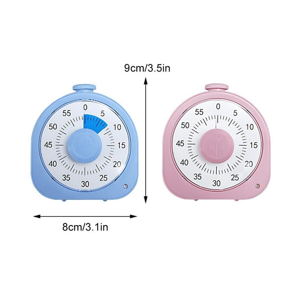 Moyic ABS Timer For Kids Study - Temporizador visual de gestión del tiempo  y aumento de la productividad para niños Timer Study pink Type3 NO3
