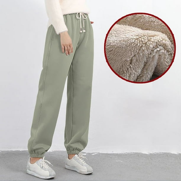 Gibobby Pantalones para el frío de mujer Pantalones largos informales de  moda con estampado a cuadros para mujer de invierno, mallas elásticas de  cintura alta ajustadas(B,CH)