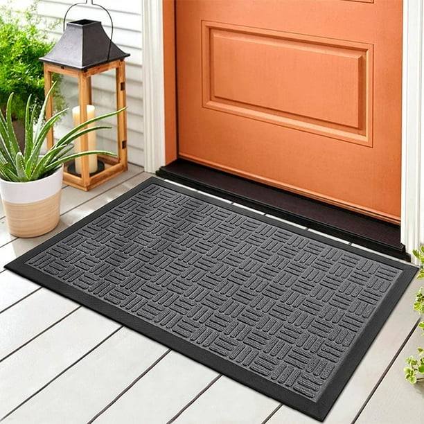 Tapete para puerta delantera, tapetes absorbentes para entrada de puerta  para interiores y exteriores, alfombras pequeñas, patrón geométrico