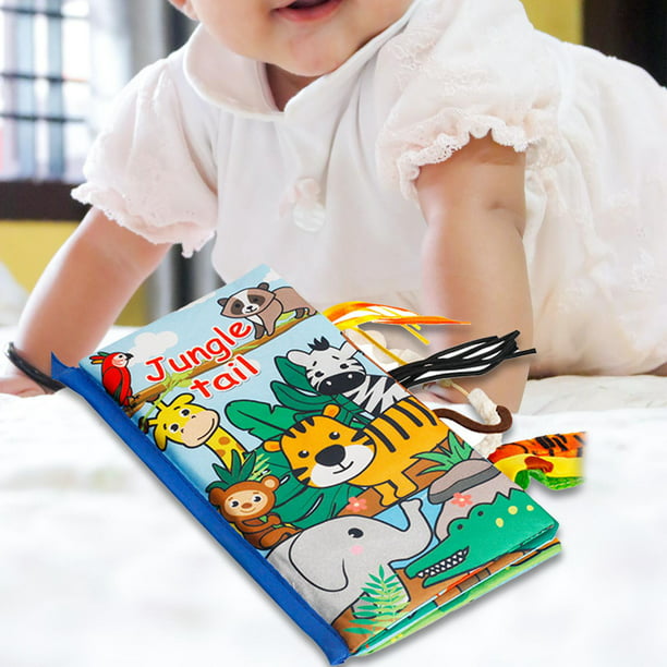 beiens - Libros de tela para bebés, libros táctiles sensoriales para bebés  y niños pequeños, juguetes de desarrollo interactivo temprano para