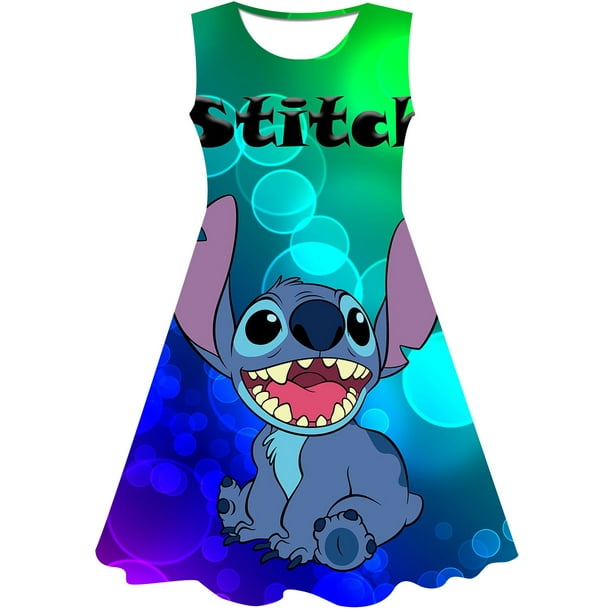 Disfraz De Princesa Stitch Para Niña Verano Fiesta De