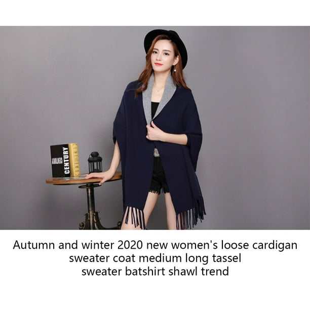 Guardurnaity Ponchos cálidos de invierno a la moda para mujer