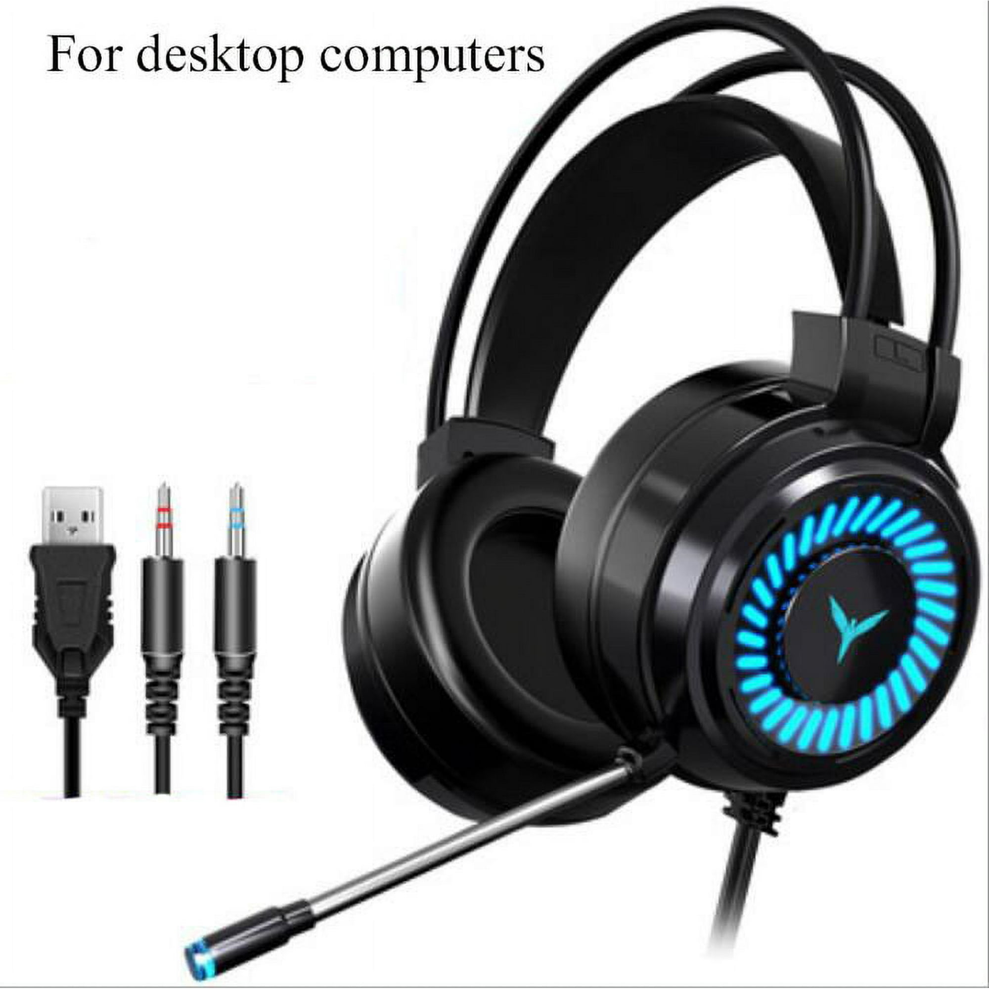 Audifonos gamer con cable con luz rgb LED Levamdar Competitivo