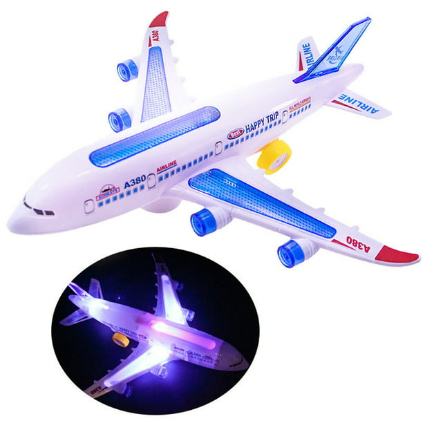 JM Juguete de avión para niños - Tecnología Bump & Go Juguetes para niños  pequeños con luces y sonidos de avión, juguetes de avión para niños de 3  años en adelante 