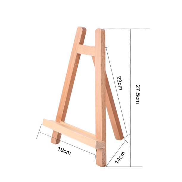 Soporte pequeño de exhibición de mesa de 11 pulgadas, caballete de artista  con marco A, trípode de madera de haya, caballete de fiesta de pintura para