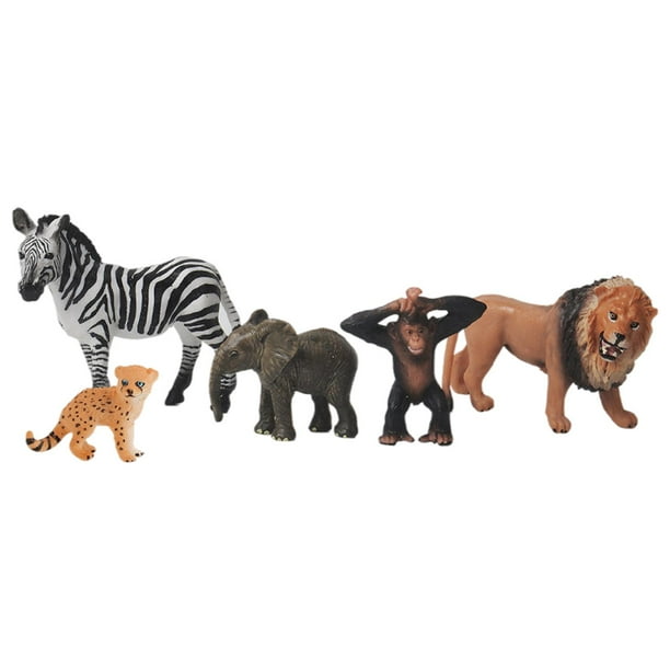 Figuras de animales juguetes para niños, juego de figuras de animales  realistas de safari con valla para niños pequeños, 22 piezas de juguete de