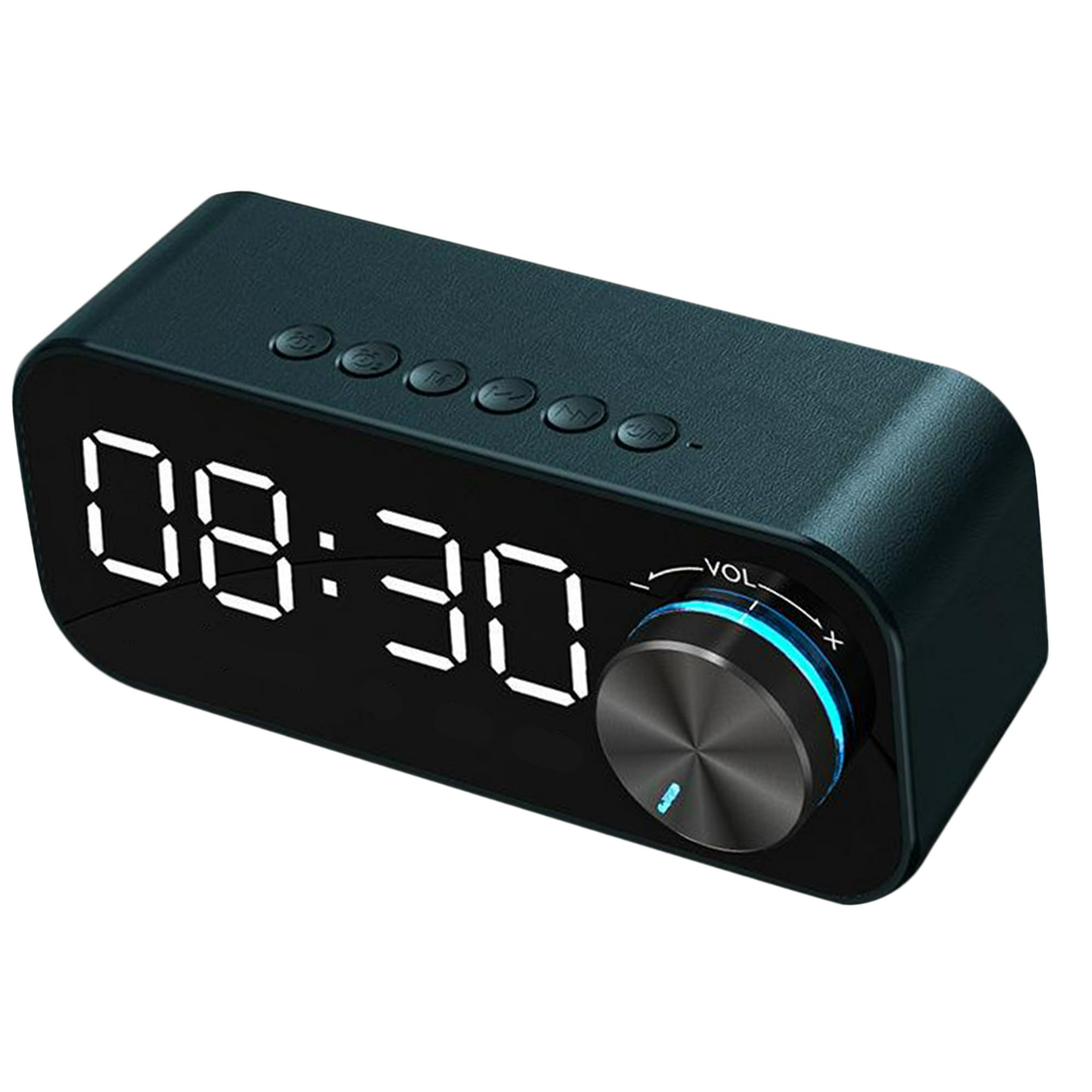 Reloj despertador digital inteligente con altavoz a prueba de agua  Bluetooth FM Radio Reloj espejo inalámbrico LED reloj de noche para  dormitorio