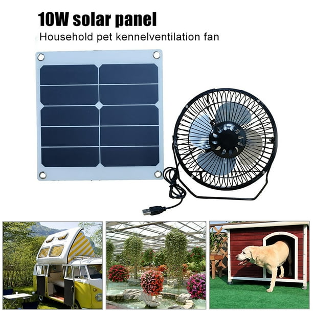 Ventilador solar - Gallinero de viaje con ventilación de