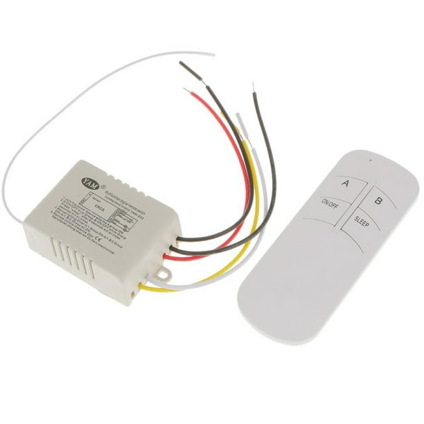 Seitruly Interruptor de Control remoto multifuncional de 220V 1/2/3 vías interruptor Control remoto de luz lámpara Digital inalámbrico Electrónica 2 # Seitruly | Walmart en línea