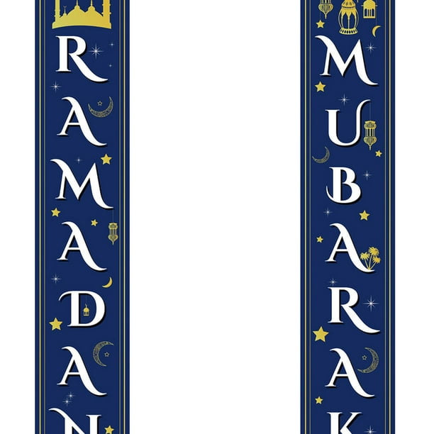 Fondo de Ramadán MUBARAK, decoraciones Eid Mubarak para el hogar, favores  de fiesta musulmanes islámicos, regalos