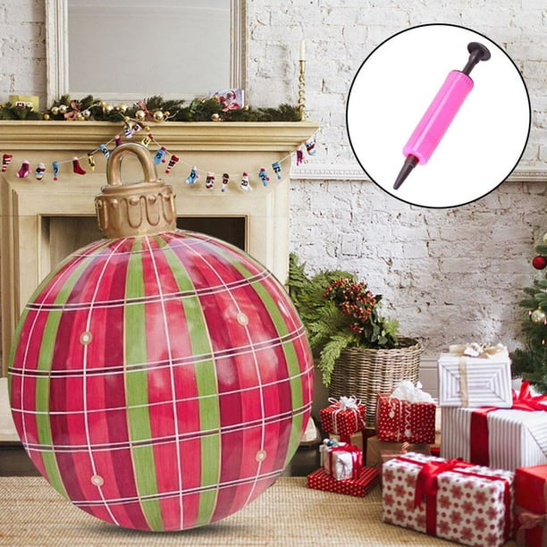 Onza fibra compañerismo inflable de Navidad 60cm Atmósfera festiva inflable Suministros festivos  Decoración s decoradas de a BLESIY Bola inflable | Walmart en línea
