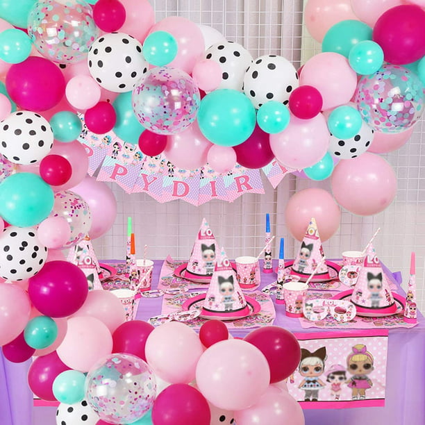 Frigg-globos de 2 ° cumpleaños para niños, globo con número, decoración de 2  años, color azul, suministros para fiesta de cumpleaños de niña rosa -  AliExpress