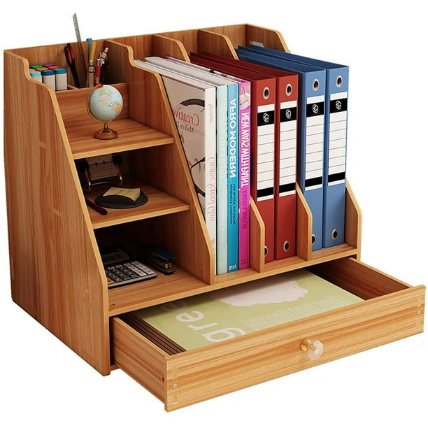 Organizador de madera para la oficina de madera para el hogar y la madera  de escritorio con archivo Organizador para almacenamiento de suministros de  oficina - China Organizador de mesa para la