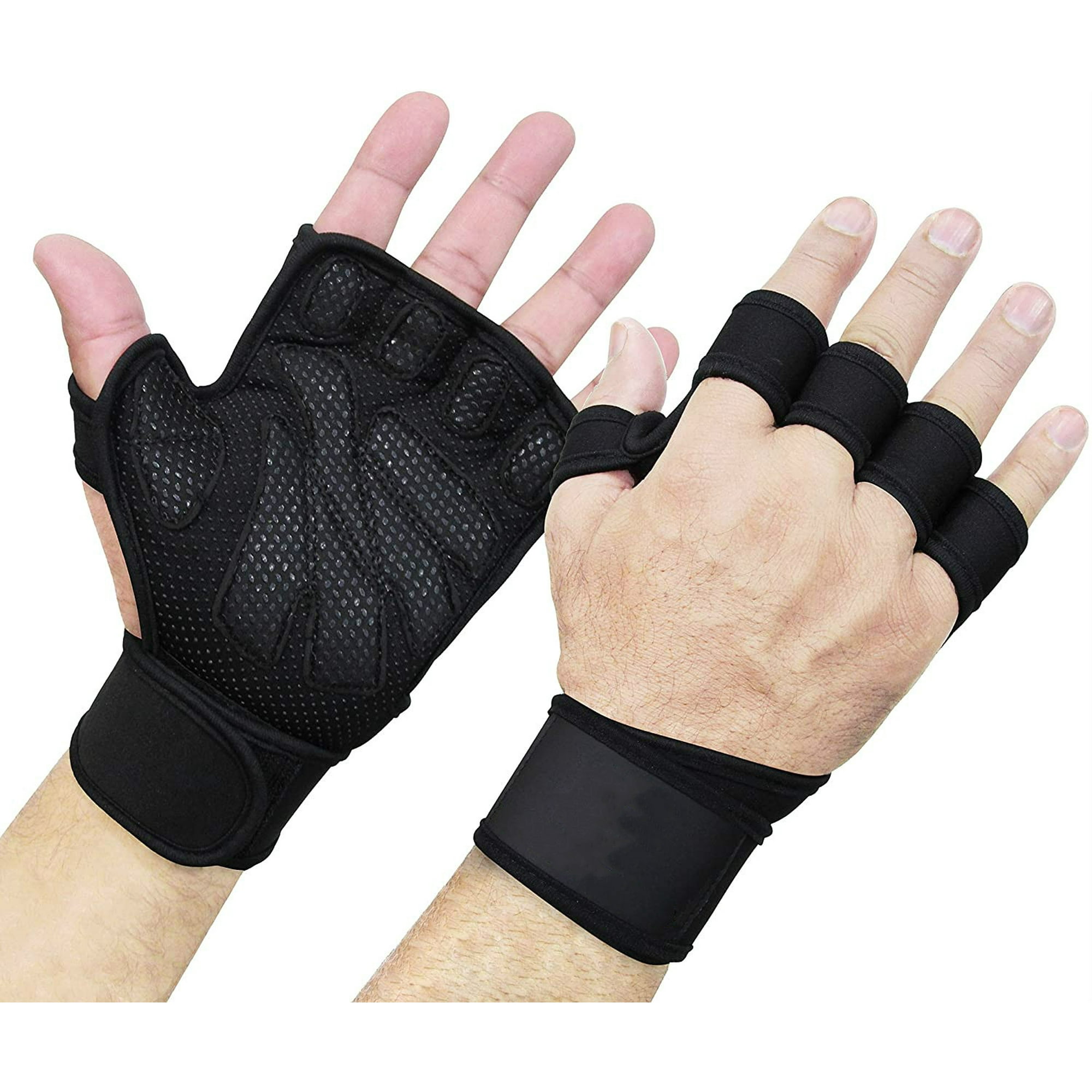 1 par de guantes de levantamiento de pesas para hombre y mujer, guantes de  levantamiento de pesas para gimnasio, Fitness, escalada en roca, absorción  de impacto – Los mejores productos en la