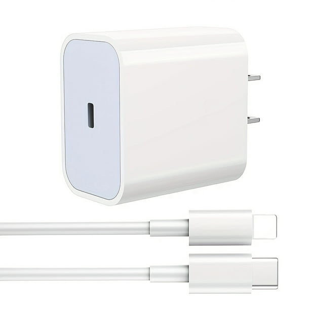 Pack Carga - Cargador carga rápida iPhone + cable Tipo C/Tipo C