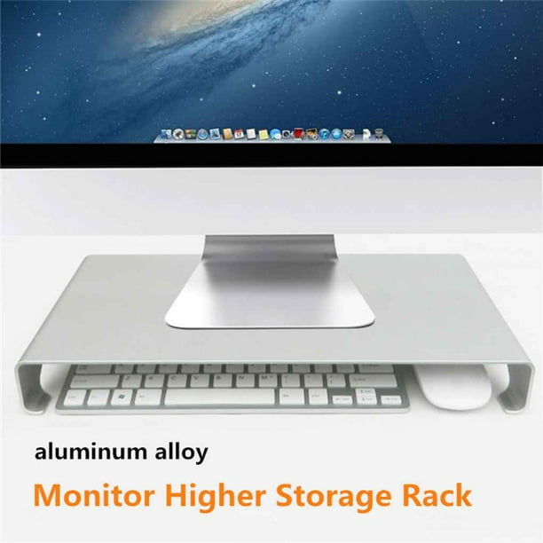 Soporte de aluminio para Monitor de ordenador portátil organizador de  soporte elevador para ordenado Sunnimix Soporte de pantalla de computadora