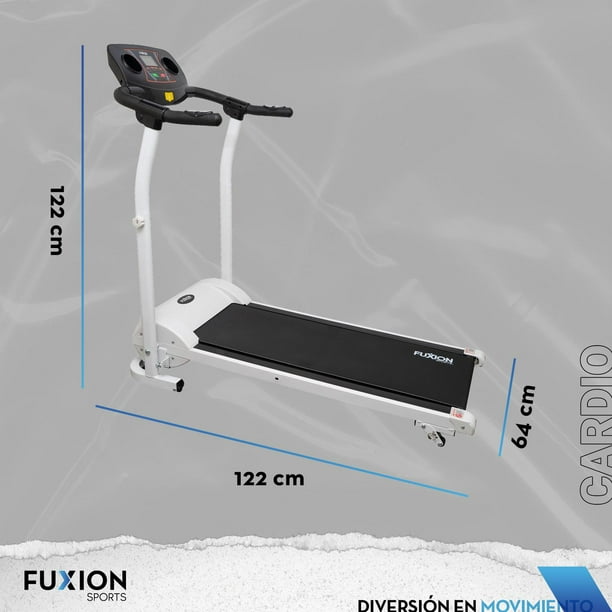 Caminadora Eléctrica 1.5 HP Fuxion Sports, Conexión Bluetooth,  Entrenamiento Cardiovascular en Casa negro Unitalla Fuxion Sports  7502308641839