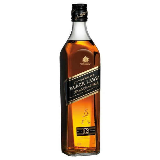Caja de 12 Whisky Johnnie Walker Blend Black Label 750 ml Johnnie ...