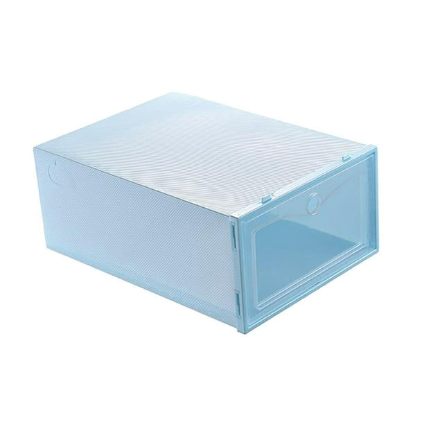 Caja de zapatos transparente juego de 6 contenedores apilables de