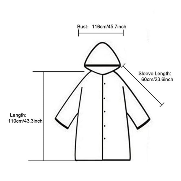 Impermeable mujer impermeable viaje al lluvia Poncho chaqueta de lluvia  larga w/bolsillos y cinturón Salvador Mujer Impermeable Transparente
