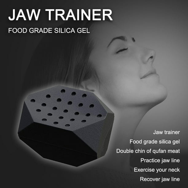 Jawline ejercitador entrenador de mandíbula sabor menta negro