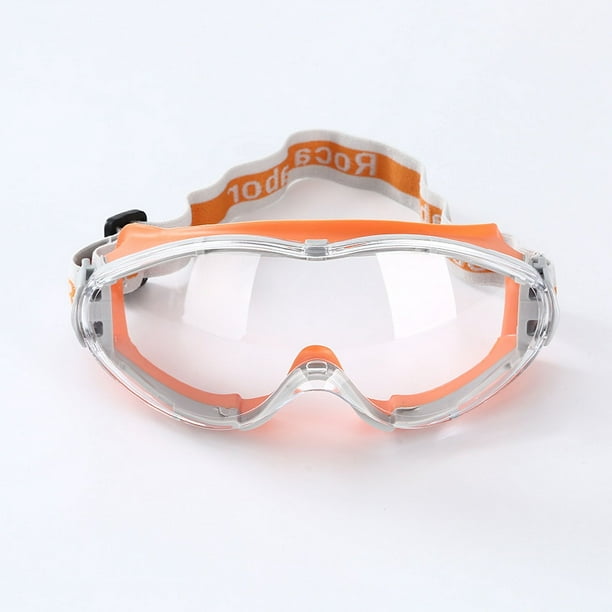 Gafas de seguridad de trabajo perfectamente ajustadas - Gafas de seguridad  a prueba de polvo con ajuste universal - Gafas de sobreprotección - Lentes  antivaho y resistentes a los arañazos Rojo Verde