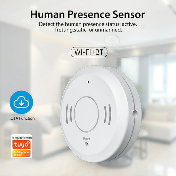 Sensor de presencia humana MmWave, sensor de detección de radar de onda  milimétrica WiFi, no necesita concentrador, detección de movimiento humano  y