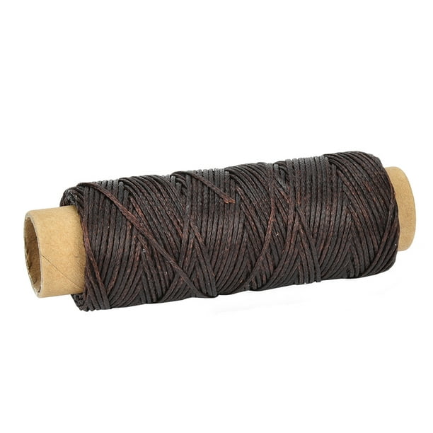 Rollo de hilo encerado para costura, cuerda de costura a mano 150D para  herramienta de cuero