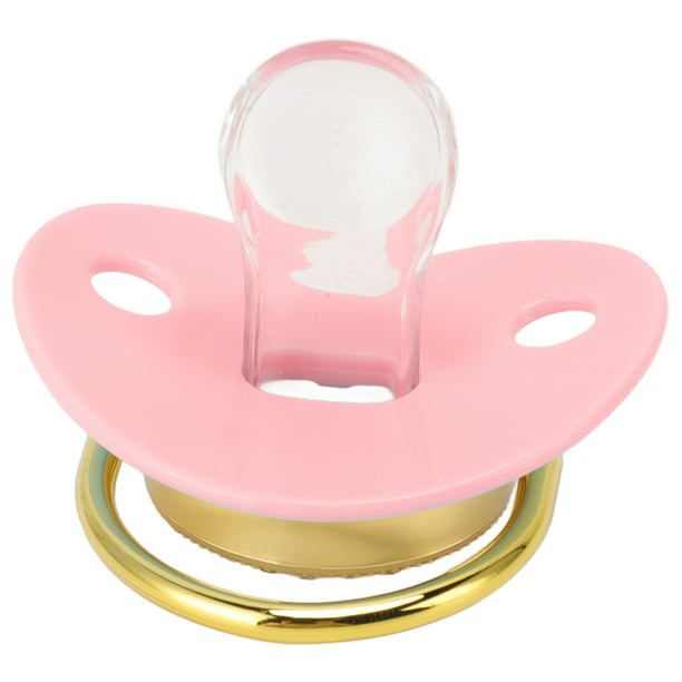 Clip para chupete y chupete personalizado, color rosa (0-6 o 6-18 meses),  sin BPA, se puede esterilizar, 3 formas de pezón (0-6 meses)