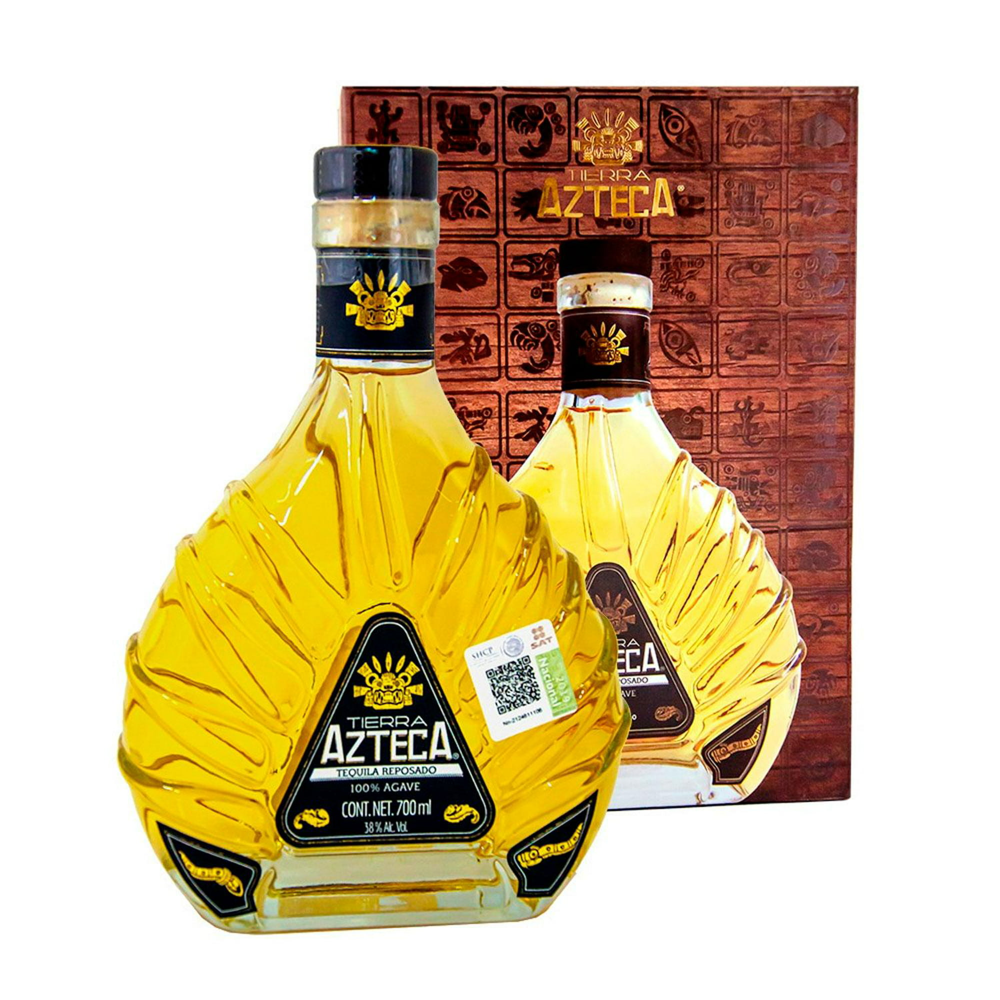 Tequila Tierra línea Azteca en Reposado ml | Reposado 700 Bodega Tierra Aurrera Azteca