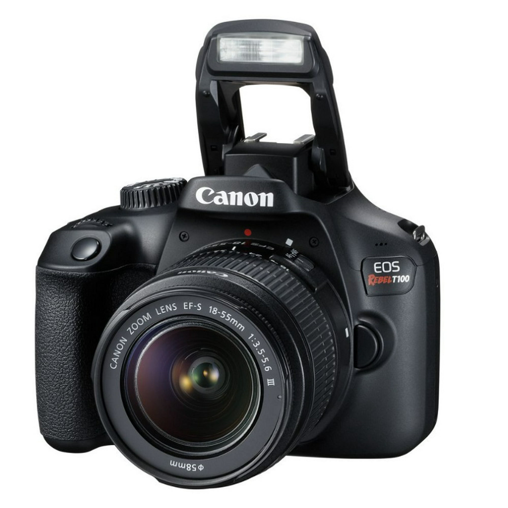 CÃ¡mara Canon EOS Rebel con lente EF-S 18-55 mm f/3.5-5.6 DC (modelo Canon T100 EF-S 18- | Walmart en línea