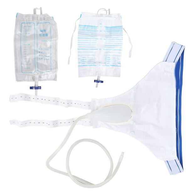 Colector de orina, bolsa de silicona para recolección de orina con cintura  elástica, bolsas de incontinencia para ancianos, bolsas de orina de orina