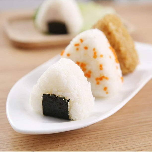 Triángulo de molde Onigiri de 2 piezas, fabricantes de moldes de bolas de  arroz, molde de sushi triangular