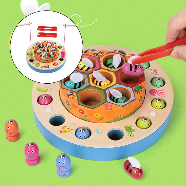 Juguetes Montessori de Perlas en Clip, adecuado para niños de 3 años, juego  de madera de CUTICAT