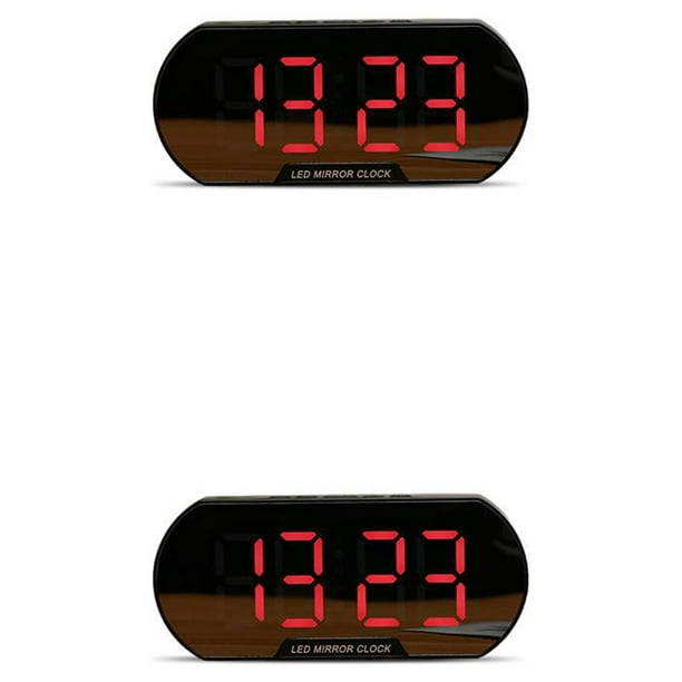 1pc Reloj Despertador Digital Led Nocturno Colorido, Reloj