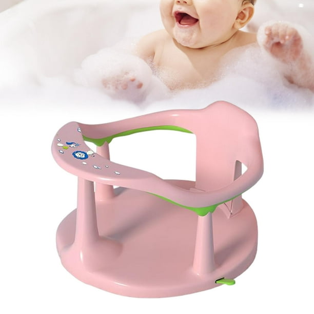 Asiento de baño plegable para bebé, asiento de bañera antideslizante para  bebé, silla de ducha envolvente de 360° con ventosas para bebés de 6 a 24