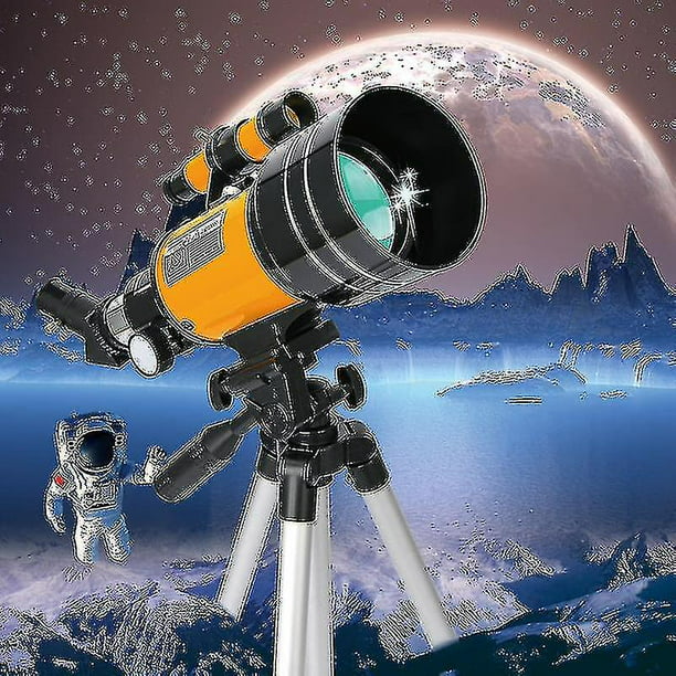 Telescopio astronómico, zoom HD de 150x, trípode portátil de alta potencia,  visión nocturna, espacio profundo, vista de la luna y el universo