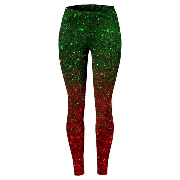 Gibobby Leggings de cintura alta Mujer Impresión digital 3D