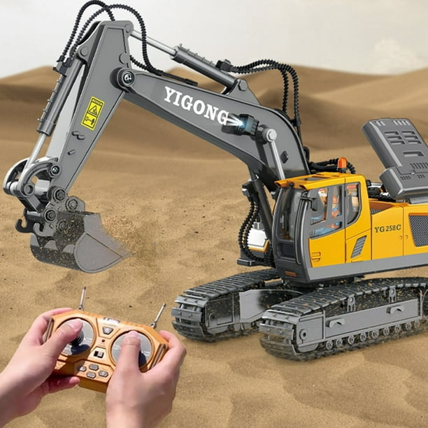 STEM - Juegos de construcción de juguetes para niños de 8 a 12 años,  control remoto 5 en 1 y bloques de construcción de aplicación,  excavadora/robot