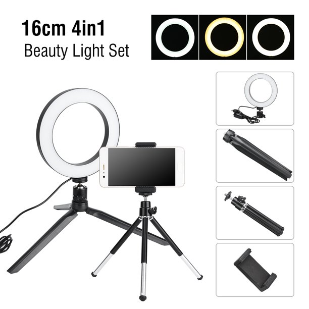 Selfie Ring Light, LED Camera Ring Light USB Con Soporte Para Teléfono Para  Maquillaje ANGGREK Otros