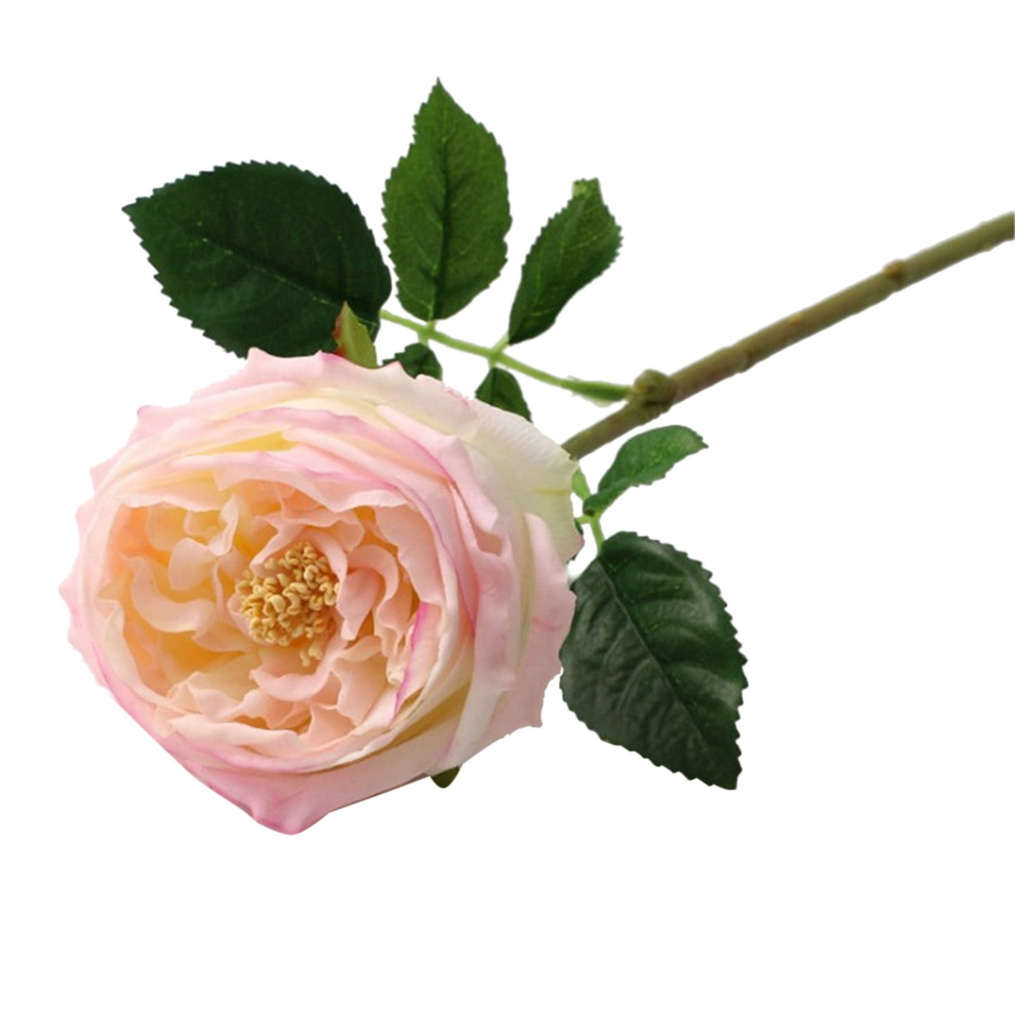  4 ramos de flores artificiales – Ramos de rosas artificiales –  No se decoloran flores artificiales con tallos – Ramo falso para arreglos  florales sintéticos, decoración de bodas, centros de mesa 