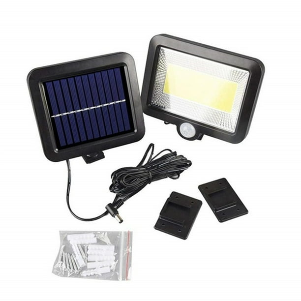 FOCO EXTERIOR SOLAR LUZ LED LAMPARA 30W CON SENSOR DIA NOCHE HOGAR