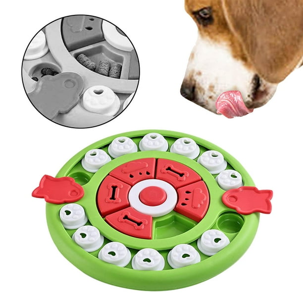 Juguete interactivo para perros, alimentador de rompecabezas de